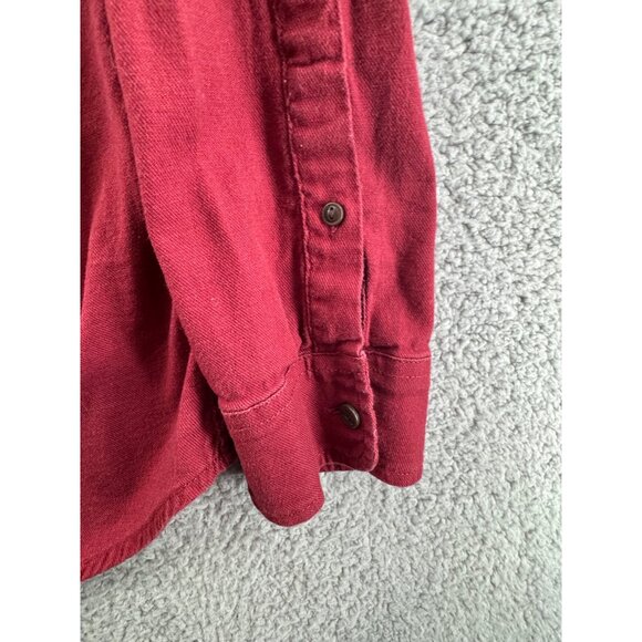 Levis Mens Red Button-Up Long Sleeve Shirt Size Large - Picture 4 of 8